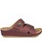 10677 Fashion Anatomic Bordo Kadın Terlik 2