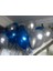 Balon Evi 50 Adet Metalik Kaliteli Balon (Mavi - Gümüş Karışık) Uçan Balon 5