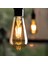 ST64 Flamanlı 4W Rustik LED Ampul 3'lü Paket Dekoratif Vintage Aydınlatma 5