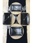 4 Adet 31 x 21 cm Mat Siyah Kayık Servis Tabağı 1
