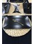 4 Adet 31 x 21 cm Mat Siyah Kayık Servis Tabağı 3