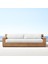 class Venice Classic Doğal Ahşap Üçlü Koltuk - Sofa - Bahçe - Sedir -Salon - Outdoor - Ofis - Loca - Beach 1