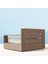 class Venice Modern Doğal Ahşap Tekli Koltuk - Lounge - Sofa - Bahçe - Sedir -Salon - Outdoor - Ofis - Loca - Beach 4