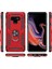 Samsung Galaxy Note 9 Kılıf Çift Katmanlı Tank Yüzüklü Mıknatıslı Vega Kapak Siyah 2