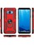 Samsung Galaxy S8 Plus Kılıf Çift Katmanlı Tank Yüzüklü Mıknatıslı Vega Kapak Siyah 2
