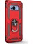 Samsung Galaxy Note 8 Kılıf Çift Katmanlı Tank Yüzüklü Mıknatıslı Vega Kapak Kırmızı 1