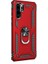 Huawei P30 Pro Kılıf Çift Katmanlı Tank Yüzüklü Mıknatıslı Vega Kapak Kırmızı 1