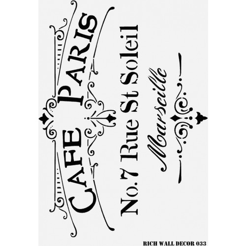 Rich Wall Decor Duvar Stencil 50X70 Cm. Model 033 Fiyatı