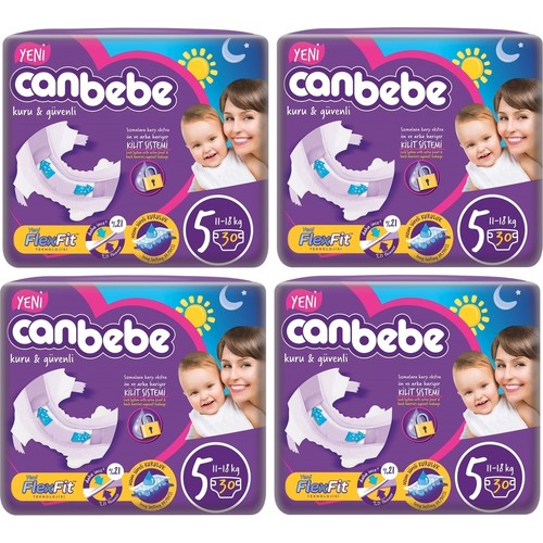 Canbebe Junior 5 Numara 30*4=120 Adet Bebek Bezi Fiyatı