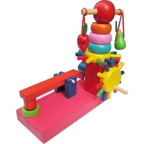 Bebek Ahşap Eğitici Oyuncak Rainbow Amusement Park Fiyatı