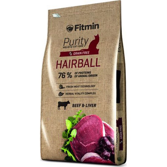 Fitmin Purity Hairball Sığır Etli Tahılsız Yetişkin Kedi Fiyatı