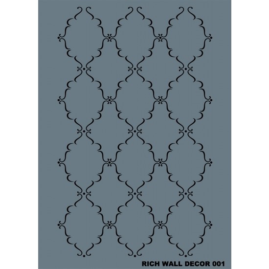 Rich Wall Decor Duvar Stencil 50X70 Cm. Model 001 Fiyatı