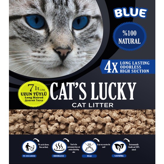 Cat�s Lucky Organik Kedi Kumu Blue Seri 7 l Fiyatı