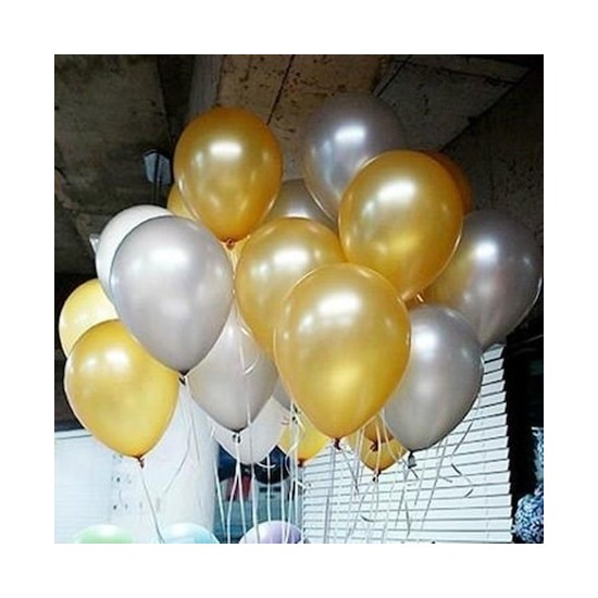 Balon Evi 100 Adet Altın (Gold) Gümüş Metalik Balon 12 Inç Fiyatı