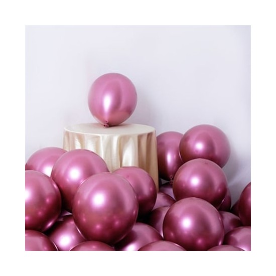 Balon Evi Pembe Balon Parti Balonu Krom Balon Pembe Balon 25 Fiyatı
