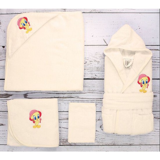 Özdilek Lisans Nakışlı Bambu Bebek Seti Tweety Krem Fiyatı Özdilek Lisans Nakışlı Bambu Bebek Seti Tweety Krem Fiyatı