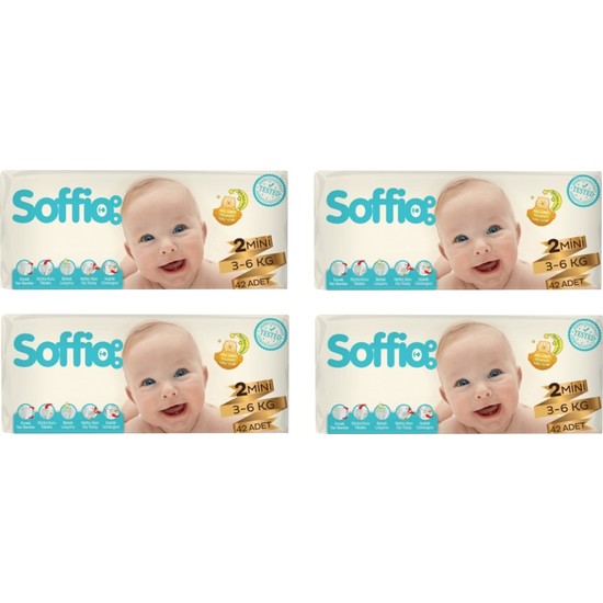 Soffio 2 Numara 42X4=168 Adet Bebek Bezi 36 kg Fiyatı