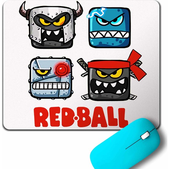 Kendim Seçtim Red Ball 4 Crazy Kırmızı Top Redball Mouse Pad