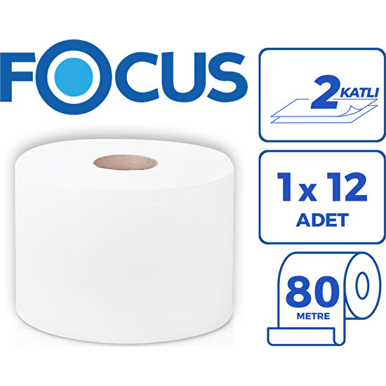 Focus Optımum İçten Çekmeli Tuvalet Kağıdı 12X80 m
