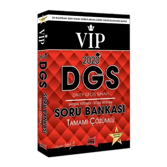 Yargı Yayınevi 2020 DGS VIP Sayısal – Sözel Yetenek Tamamı Çözümlü Soru Bankası