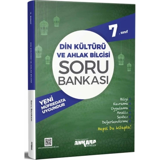 Ankara Yayıncılık 7.Sınıf  Din Kültürü Kültürü Ve Ahlak Bilgisi Soru Bankası