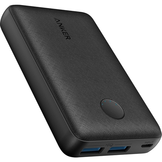 Anker PowerCore Select 10000 mAh Taşınabilir Hızlı Şarj Cihazı - PowerIQ 12W+10W Çift Çıkışlı Powerbank - Siyah - A1223