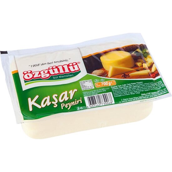 Özgüllü Taze Kaşar Peyniri 700 gr