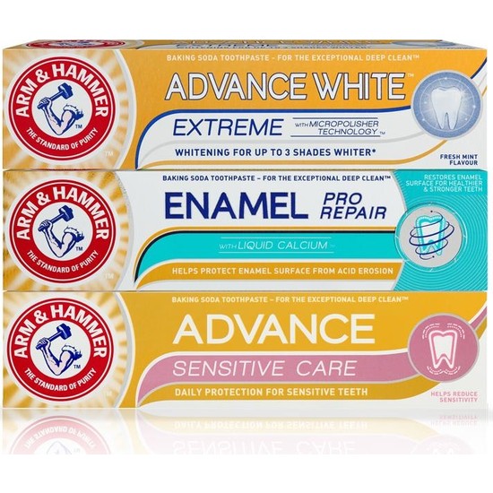 Arm&Hammer 3'lü Set Advance White Enamel Pro Repair Fiyatı
