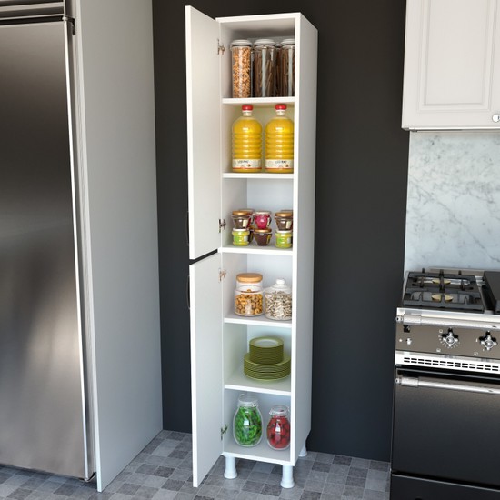 Rani F1 Çok Amaçlı Dolap 2 Kapaklı 6 Raflı Banyo Balkon Fiyatı