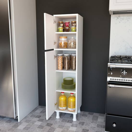 Rani F2 Çok Amaçlı Dolap 2 Kapaklı 5 Raflı Banyo Balkon Fiyatı