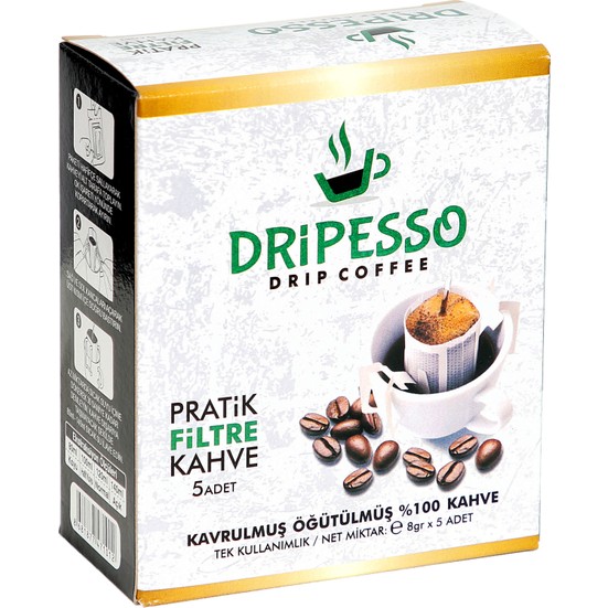 Dripesso Pratik Filtre Kahve 8 GR Fiyatı Taksit Seçenekleri