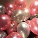 Renkli Parti Balon Evi 25 Adet Metalik Sedefli (Şeker Pembe-Gümüş Gri) Karışık Balon