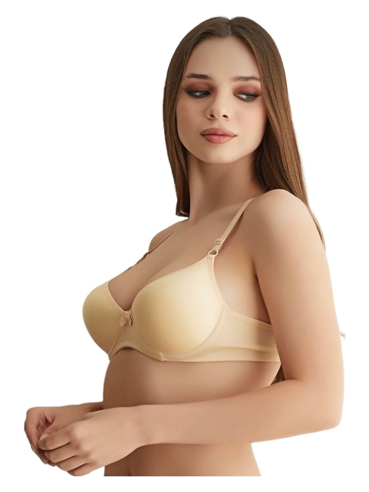 Moda Lady Kadın Dolgulu Telli Günlük Sütyen - Görsel 3