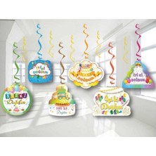 Çıtı Pıtı Store 6'lı Tavan Süs Renkli Iyi Ki Doğdun