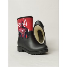 Sea & Blue Shoes Spiderman Güç Pozu Baskılı Su Geçirmeyen Erkek Çocuk Yağmur Çizmesi