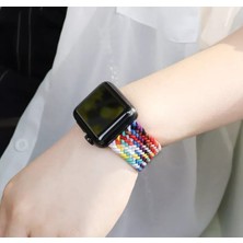 Cool Cold Apple Watch 38/40/41 mm Seri  10-42mm   2 3 4 5 6 Se 7 8 9 Uyumlu Esnek Örgü  Kordon