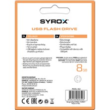 Syrox 8gb Bold Desıgn Flash Bellek