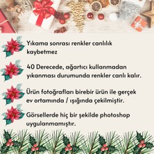 Lilies Atelier Mackenzie Model Yılbaşı Ekose Buketi Siyah 35 x 50 2 Adet Mutfak Havlusu I El Havlusu I Kurulama Bezi