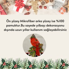 Lilies Atelier Mackenzie Model Yılbaşı Kuş 35 x 50 2 Adet Mutfak Havlusu I El Havlusu I Kurulama Bezi