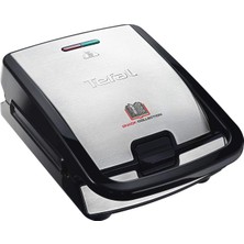 Tefal SW852D Snack Collection, Waffle ve Croque Monsieur Tabakları Dahil, 2 Değiştirilebilir Tabak, Tost Makinesi,siyah/paslanmaz Çelik, 700 W