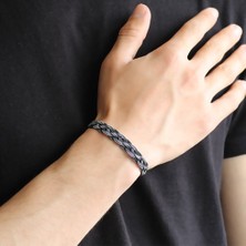 Okyanus Silver El Işçiliği 1000 Ayar Gümüş Kazaz Bileklik
