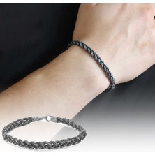 Okyanus Silver El Işçiliği Örgü Tasarım 1000 Ayar Gümüş Kazaz Bileklik