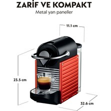 Nespresso C61 Pixie Red Kahve Makinesi, Kırmızı