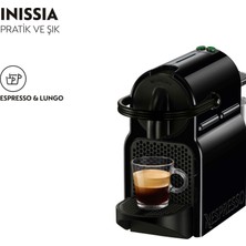 Nespresso İnissia D40 Kahve Makinesi,Black