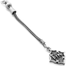 Okyanus Silver Plaka Üzeri Türk Yazılı  925 Ayar Gümüş Püskül