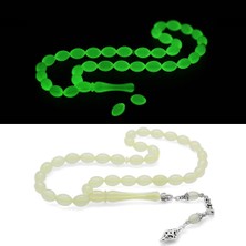 Okyanus Silver Kararmaz Metal Püsküllü Arpa Kesim Kedigözü Tesbih