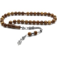 Okyanus Silver 925 Ayar Gümüş Püsküllü Açık Renk Küre Kesim Kuka Tesbih