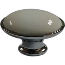 Rform 1410 Porselen Kulp, Düğme, Krom