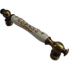 Rform 1410 Porselen Kulp Desenli, 128MM, Antik Bronz