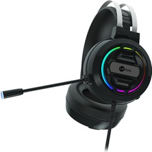 Lenovo Lecoo HT401 3.5mm Jack+ USB Kulak Üstü RGB LED Aydınlatmalı Kablolu Gaming Kulaklık Siyah